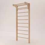 Drabinka gimnastyczna dla dzieci z drążkiem do podciągania – zestaw