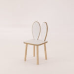 Białe krzesełko dla dziecka Królik